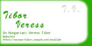tibor veress business card